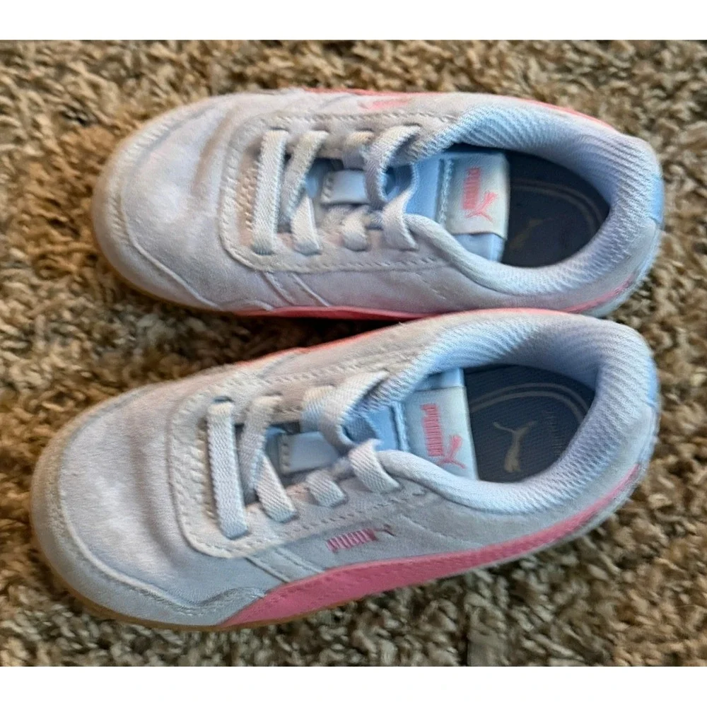 Puma-Bella Donna Lilac & Pink Faux Suede Sneakers Size 7